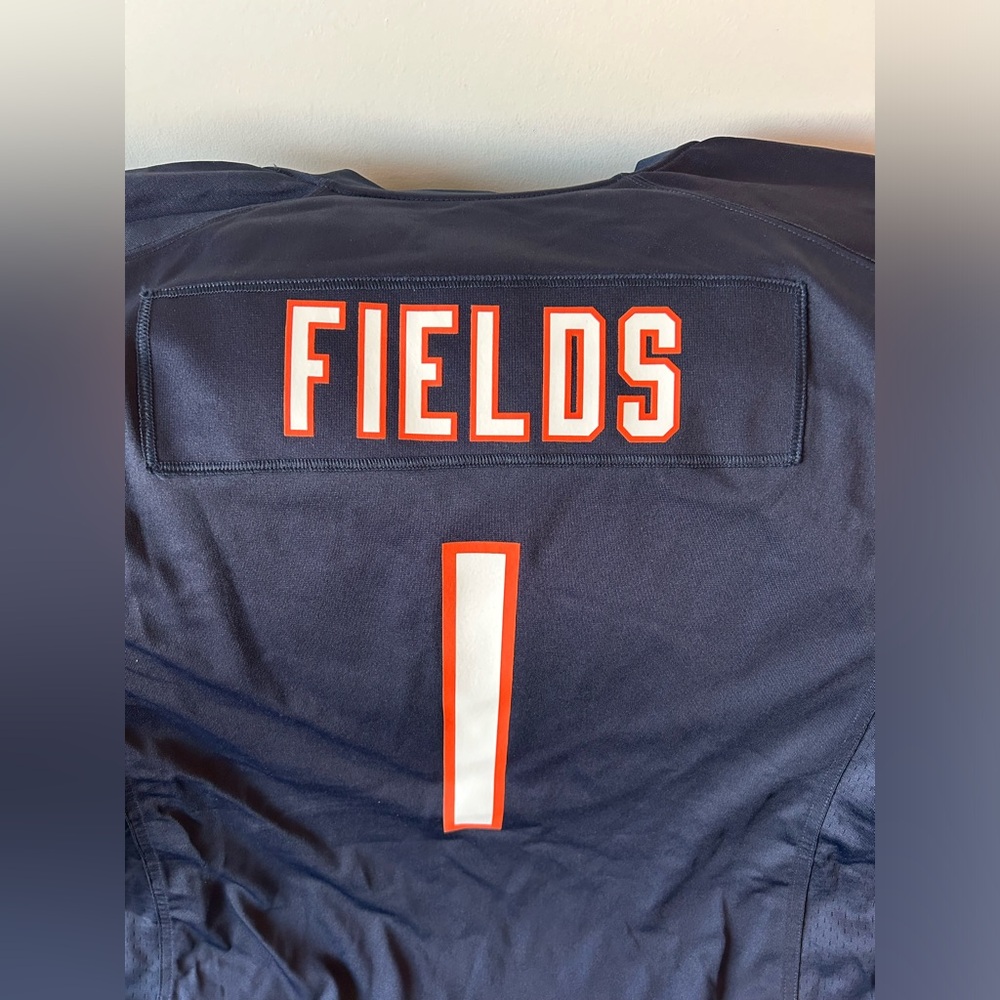 Nike Authentic Chicago Bears Justin Fields Home Football Jersey Men’s Sz: XXL - Picture 6 of 6